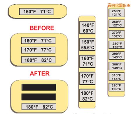 嘉興溫度指示標(biāo)簽 高溫ThermoLabel標(biāo)簽