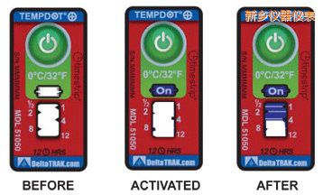 新鄉(xiāng)溫度指示標簽 累計上升時間/溫度的標簽